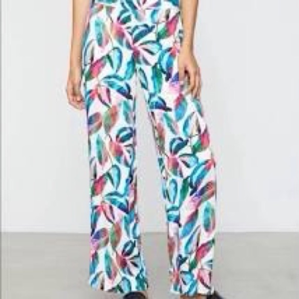 Onia Revolve Mia leaf print pant size S/P